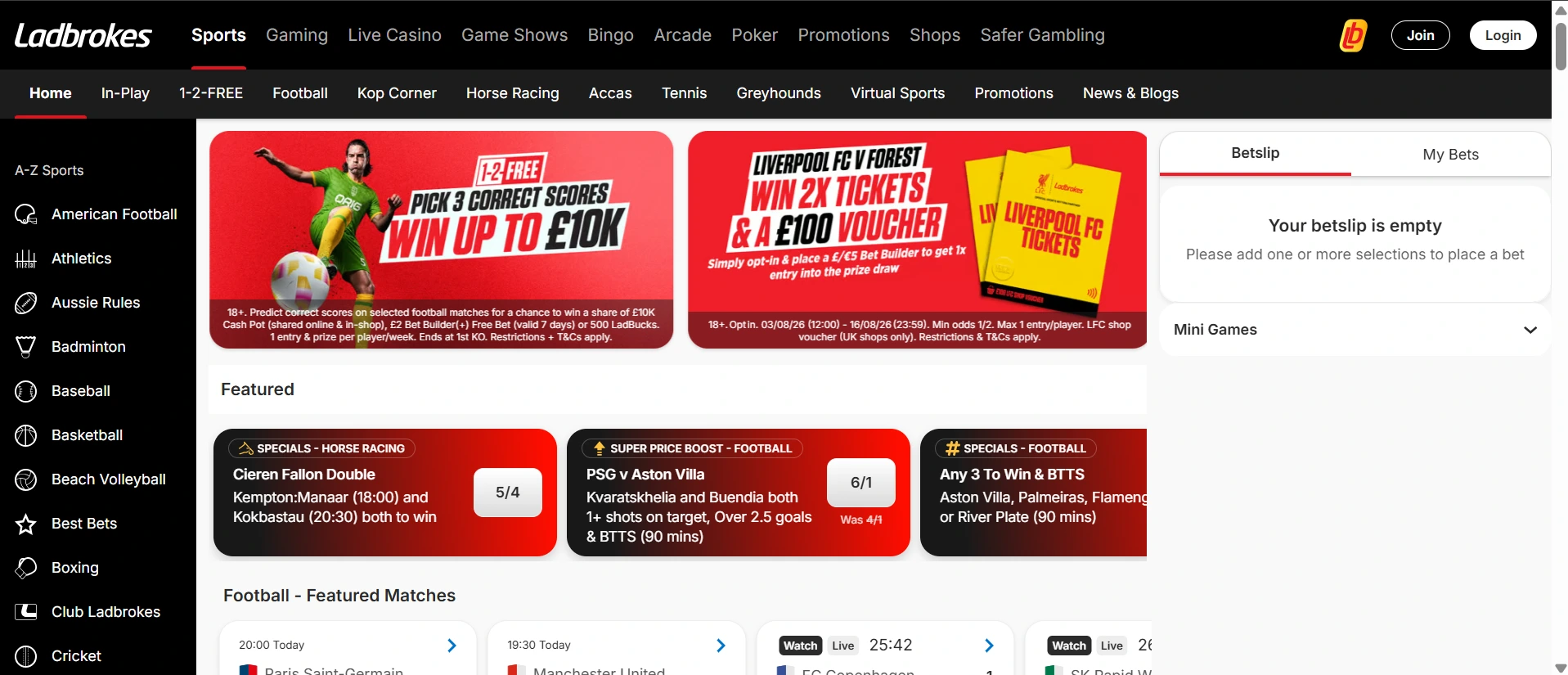 Ladbrokes sportovní sázení